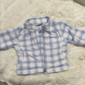 Baby girl Columbia fleece zip up 6-12 months